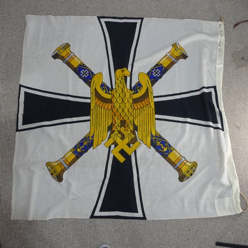 208 - A scarce Third Reich Kriegsmarine Grand Admiral's Flag, as flown when the Grand Admiral of the Germa... 