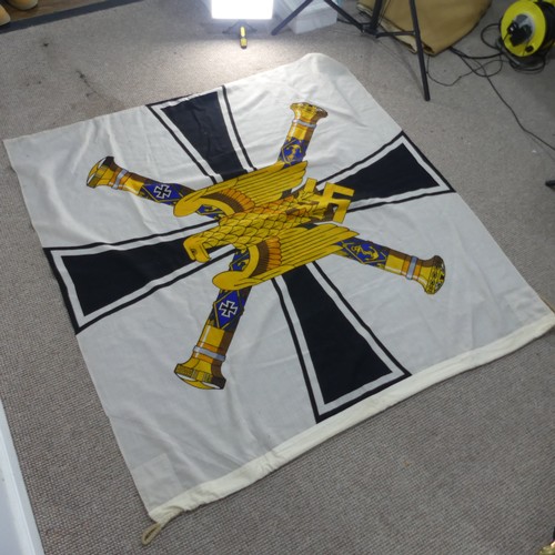 208 - A scarce Third Reich Kriegsmarine Grand Admiral's Flag, as flown when the Grand Admiral of the Germa... 