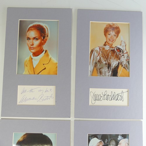 161 - Autographs; A photograph of June Lockhart (Lost in Space), in card overmount with inked signature be... 