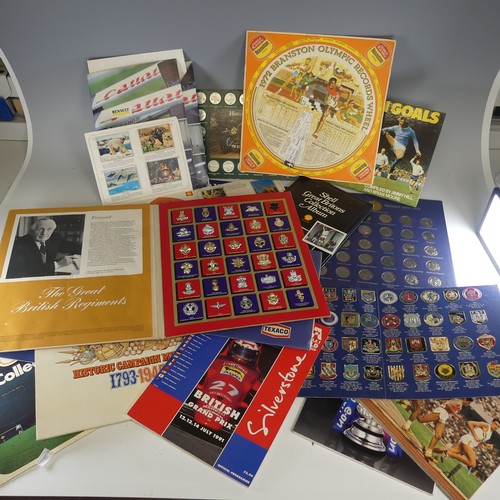 173 - Football / Petrol Station memorabilia: a collection, including ‘coins’ and other petrol station free... 