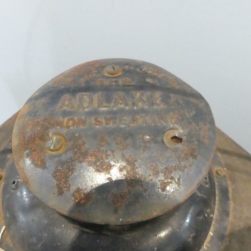 152 - Railwayana interest: An Adlake Non Sweating speed restriction lamp 