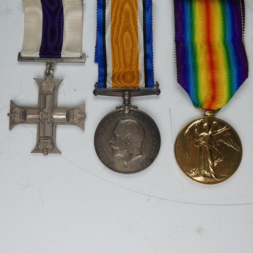 207 - A WW1 Military Cross Group of Three, awarded to Lieutenant Samuel Mayoh, The Loyal North Lancashire ... 