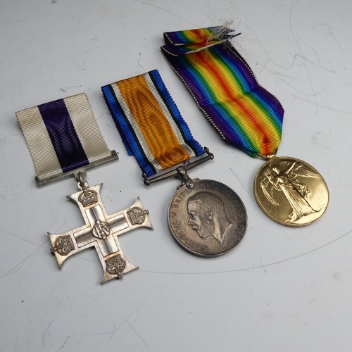 207 - A WW1 Military Cross Group of Three, awarded to Lieutenant Samuel Mayoh, The Loyal North Lancashire ... 