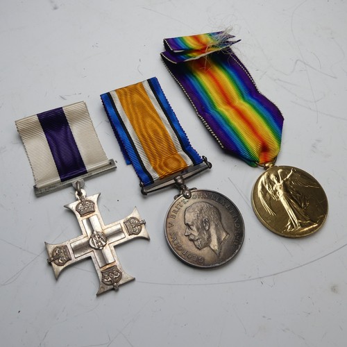 207 - A WW1 Military Cross Group of Three, awarded to Lieutenant Samuel Mayoh, The Loyal North Lancashire ... 