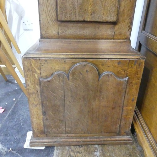 392 - George Green, Leicester, an 18th century oak 8-day Longcase Clock, with two-weight movement striking... 