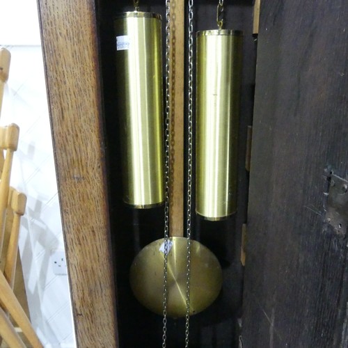 392 - George Green, Leicester, an 18th century oak 8-day Longcase Clock, with two-weight movement striking... 