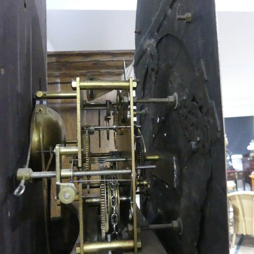 392 - George Green, Leicester, an 18th century oak 8-day Longcase Clock, with two-weight movement striking... 