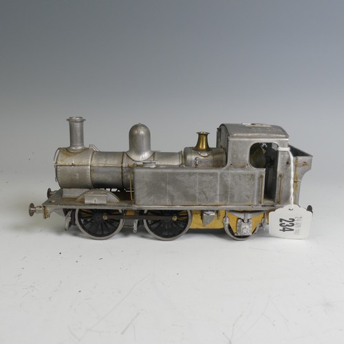 19 - Springside Models ‘0’ gauge 0-4-2 Tank Locomotive, partly assembled kit, unpainted, with instruction... 