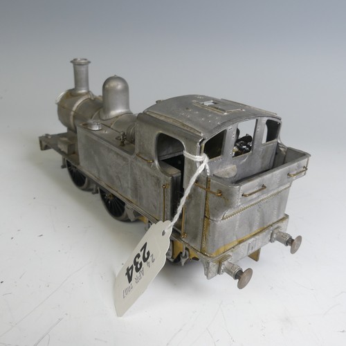 19 - Springside Models ‘0’ gauge 0-4-2 Tank Locomotive, partly assembled kit, unpainted, with instruction... 