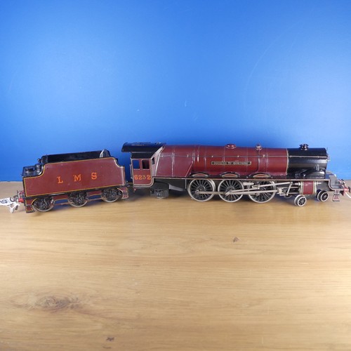 2 - Bassett-Lowke ‘0’ gauge 3-rail electric LMS 'Duchess of Montrose' 4-6-2 Locomotive and six-wheel Ten... 