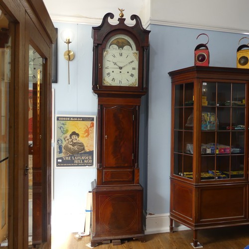 395 - An rare late 18th / early 19th century English triple weight eight day musical Longcase Clock, movem... 