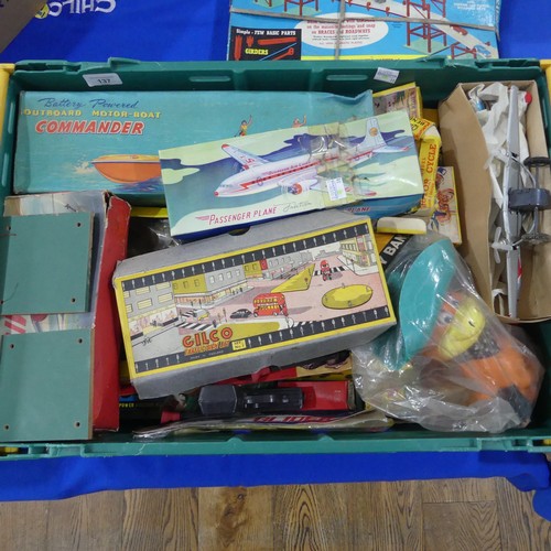 137 - Clifford Series Racing Sports Car, battery operated remote control, boxed, together with a quantity ... 