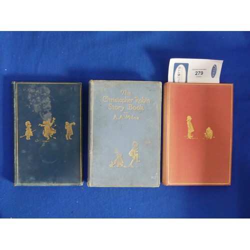 279 - Milne (A.A); 'When we were Very Young', first edition pub. Methuen, London 1924, in publishers picto... 