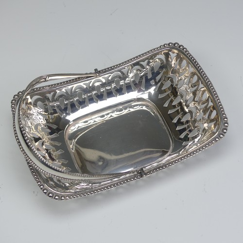 38 - An Edwardian silver swing handled Basket, by Hamilton & Co (of Calcutta) hallmarked Chester 1908... 