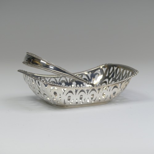 38 - An Edwardian silver swing handled Basket, by Hamilton & Co (of Calcutta) hallmarked Chester 1908... 