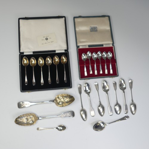 68 - Two early 19thC silver fiddle pattern Table Spoons, one Solomon Royes, 1820, the other Wil... 