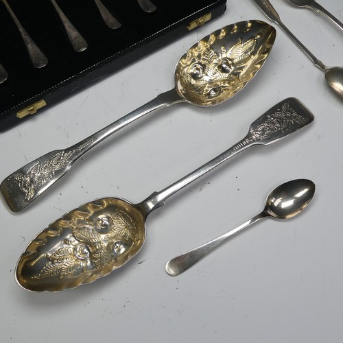 68 - Two early 19thC silver fiddle pattern Table Spoons, one Solomon Royes, 1820, the other Wil... 