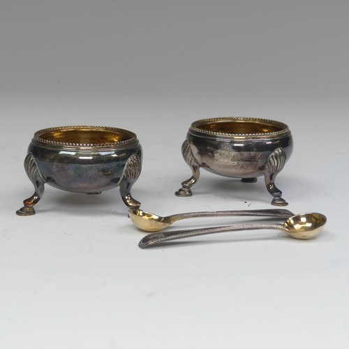 19 - A pair of Victorian silver Open Salts, by George John Richards & Edward Charles Brown, hallmarke... 