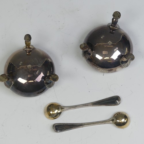 19 - A pair of Victorian silver Open Salts, by George John Richards & Edward Charles Brown, hallmarke... 