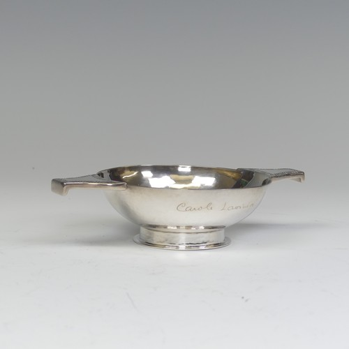 59 - An Edward VIII silver Quaich, by Harman & Co., hallmarked London 1936, of traditional form, the ... 