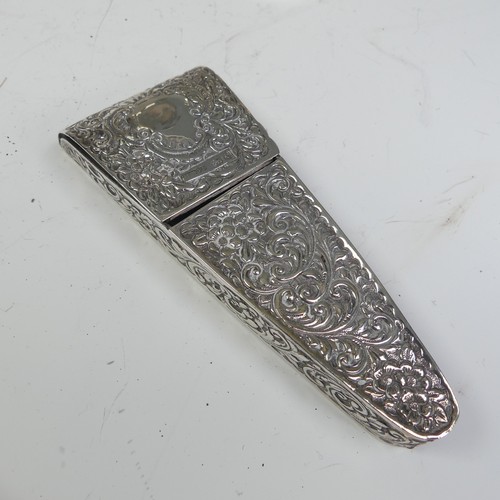 52 - A Victorian silver Sewing Scissor Case, by Cornelius Desormeaux Saunders & James Franc... 