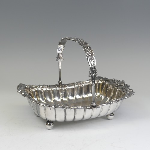 55 - A Victorian silver swing handled Basket, by James Dixon & Sons Ltd, hallmarked Sheffield 18... 