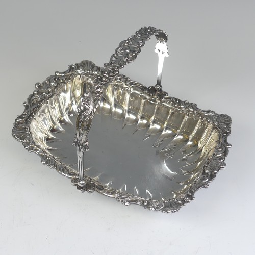 55 - A Victorian silver swing handled Basket, by James Dixon & Sons Ltd, hallmarked Sheffield 18... 