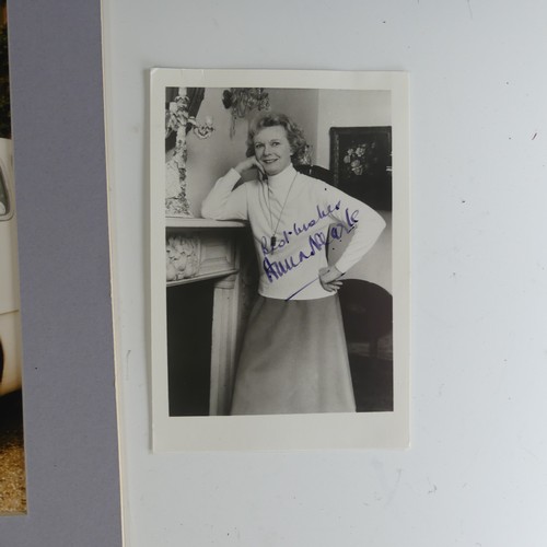 344 - Autographs; A photograph of June Lockhart (Lost in Space), in card overmount with inked signature be... 