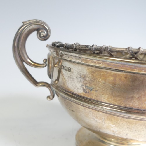 77 - A George V silver Rose Bowl, by Robert Pringle & Sons, hallmarked London, 1931, of circular form... 