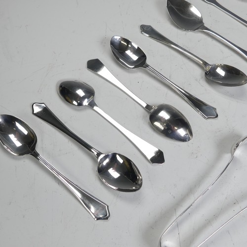 90 - A set of six George VI silver Coffee Spoons, by Barker Brothers Silver Ltd., hallmarked Birmingham 1... 