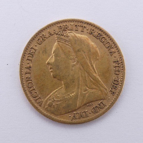 412 - A Victorian gold Half Sovereign, dated 1898.