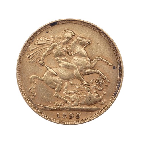 414 - A Victorian gold Sovereign, dated 1899.