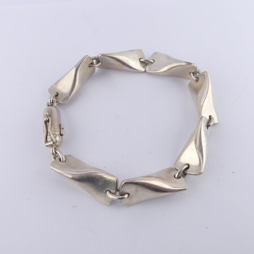 295 - Georg Jensen; a sterling silver Bracelet, pattern no. 104B, designed by Edvard Kindt-Larsen, c.1950'... 