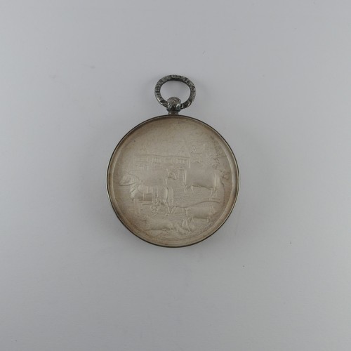 415 - Two Staffordshire Agricultural Society silver Medals, both with presentation inscriptions awarded to... 