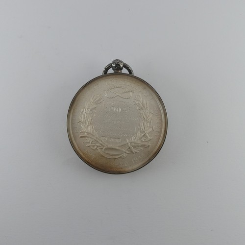 415 - Two Staffordshire Agricultural Society silver Medals, both with presentation inscriptions awarded to... 