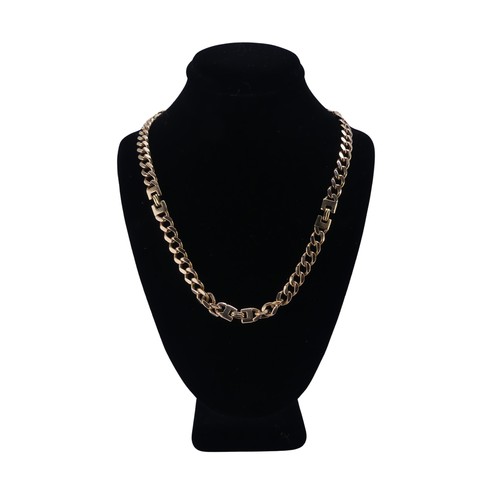 269 - A 9ct yellow gold curb link Necklace, London import marks for 1970, 50cm long, 39.5g.... 