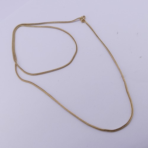 278 - An 18ct yellow gold snakelink Chain, 60cm long, 7g.