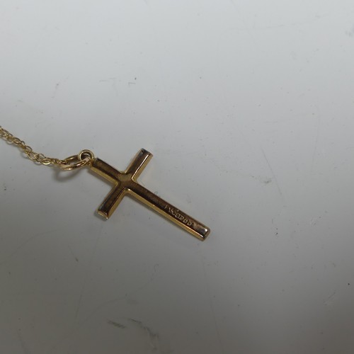 405 - A 9ct yellow gold Chain, 37cm long, together with a quantity of 9ct gold trace chains, cross pendant... 