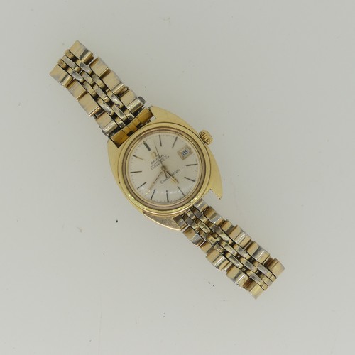 146 - A lady's Omega Constellation Chronometer Wristwatch, 568.001, the silvered dial with gilt baton mark... 