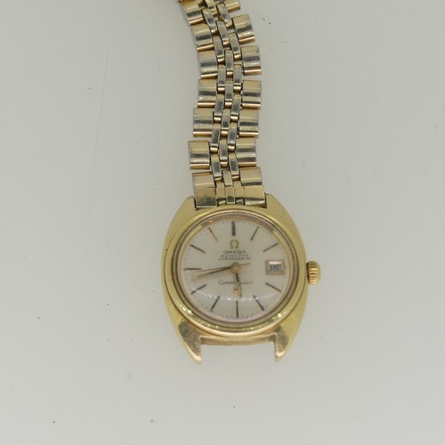 146 - A lady's Omega Constellation Chronometer Wristwatch, 568.001, the silvered dial with gilt baton mark... 