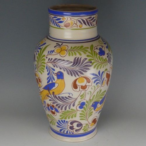 13 - A Carter, Stabler and Adams Poole Pottery Vase, of baluster form, well decorated in floral blossoms ... 