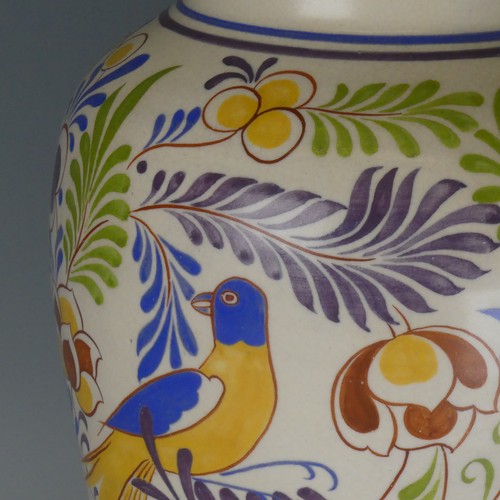 13 - A Carter, Stabler and Adams Poole Pottery Vase, of baluster form, well decorated in floral blossoms ... 