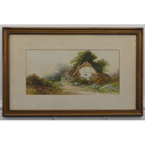 233 - George Shaw (1843-1915), Rural landscapes, watercolour, a pair, signed 