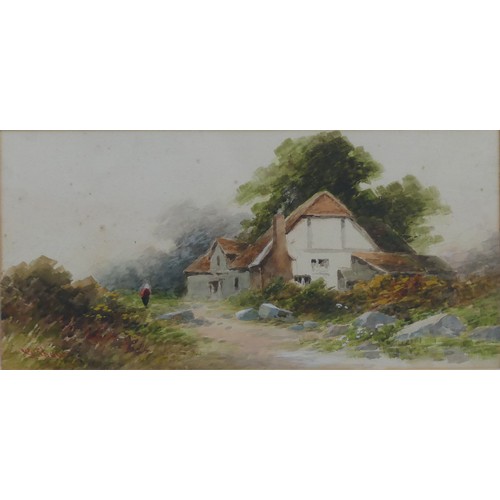 233 - George Shaw (1843-1915), Rural landscapes, watercolour, a pair, signed 