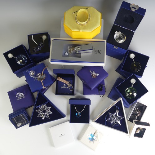 27 - A quantity of Swarovski Crystal Jewellery, comprising Bracelet, Necklaces, together with Key Chains,... 