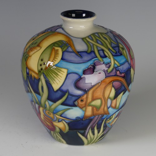 47 - A Moorcroft pottery 'Martinique' pattern Vase, designed by Jeanne McDougall, of high-shouldered form... 