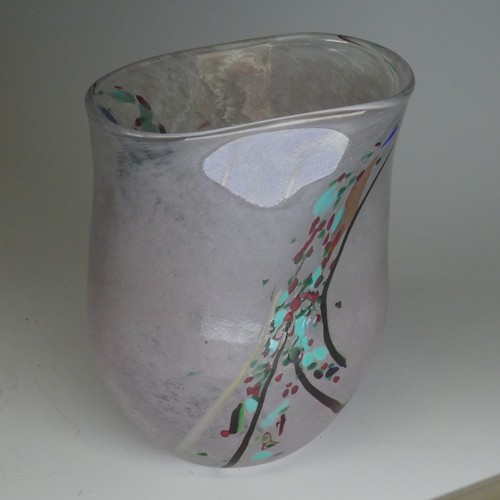 52 - Will 'Shaks' Shakspeare for Shakspeare Glass; a studio glass Vase, of elongated sleeve shape, etched... 