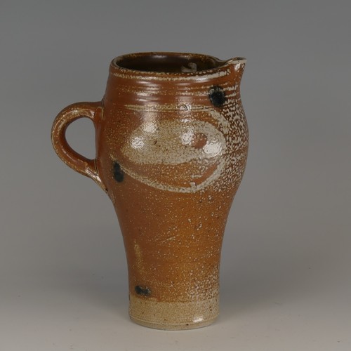 71 - Michael Casson (1925-2003) a studio pottery salt-glaze Jug, of stylised bird form and decoration, im... 