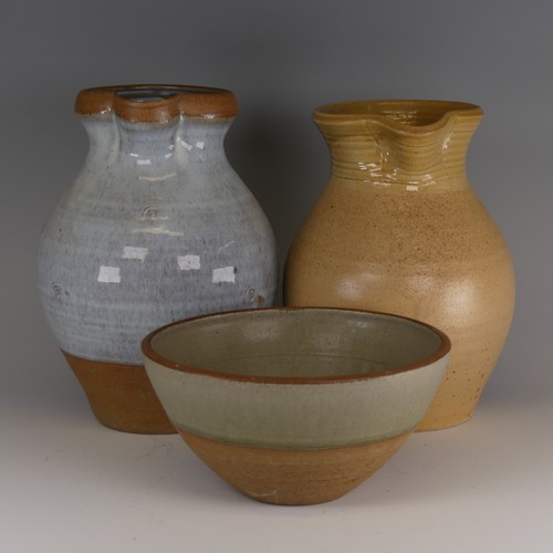 79 - Peter Swanson (b. 1950) a studio pottery stoneware Bowl, decorated to the interior and half the exte... 