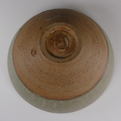 79 - Peter Swanson (b. 1950) a studio pottery stoneware Bowl, decorated to the interior and half the exte... 